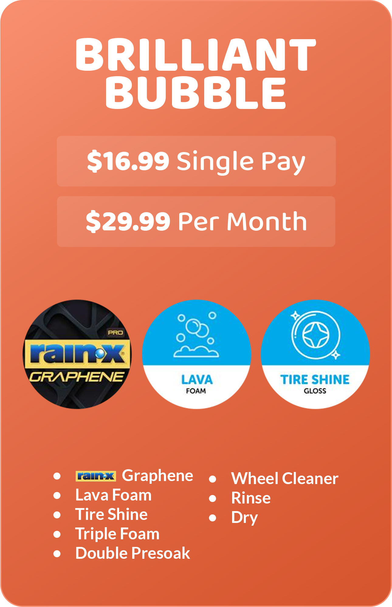 Brilliant Bubble wash package